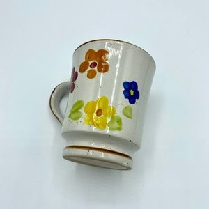 Vintage Stonecrest 902 Korean Ardie Footed Mug Otagiri Style Stoneware Floral